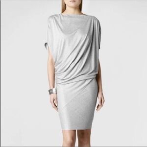 All Saints pia jersey dress Heathered Grey Sz 4